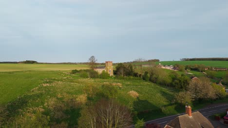 Aerial-drone-footage-of-a-small-Lincolnshire-village-called-Burwell-in-the-UK