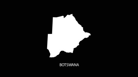 Digital-revealing-and-zooming-in-on-Botswana-Country-Map-Alpha-video-with-Country-Name-revealing-background-|-Botswana-country-Map-and-title-revealing-alpha-video-for-editing-template-conceptual