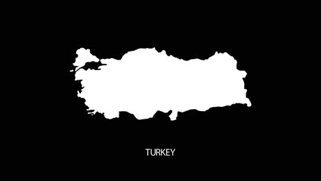 Digital-revealing-and-zooming-in-on-Turkey-Country-Map-Alpha-video-with-Country-Name-revealing-background-|-Turkey-country-Map-and-title-revealing-alpha-video-for-editing-template-conceptual