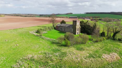 Aerial-drone-footage-of-a-small-Lincolnshire-village-called-Burwell-in-the-UK