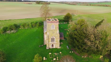 Aerial-drone-footage-of-a-small-Lincolnshire-village-called-Burwell-in-the-UK