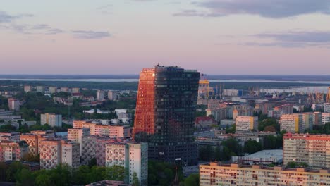 Stettin-Stadt-Mit-Hanza-Tower-Wolkenkratzer-In-Der-Ferne