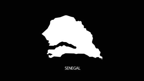 Digital-revealing-and-zooming-in-on-Senegal-Country-Map-Alpha-video-with-Country-Name-revealing-background-|-Senegal-country-Map-and-title-revealing-alpha-video-for-editing-template-conceptual