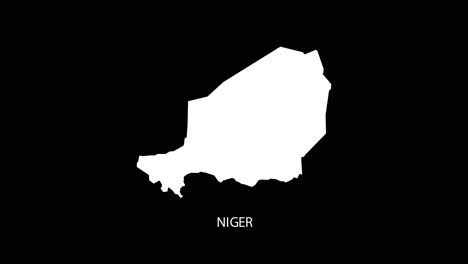 Digital-revealing-and-zooming-in-on-Niger-Country-Map-Alpha-video-with-Country-Name-revealing-background-|-Niger-country-Map-and-title-revealing-alpha-video-for-editing-template-conceptual