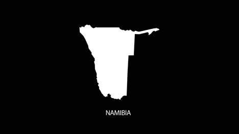 Digital-revealing-and-zooming-in-on-Namibia-Country-Map-Alpha-video-with-Country-Name-revealing-background-|-Namibia-country-Map-and-title-revealing-alpha-video-for-editing-template-conceptual
