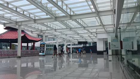Ahmad-Yani-International-Airport-of-Semarang,-Indonesia_slow-motion