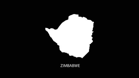 Digital-revealing-and-zooming-in-on-Zimbabwe-Country-Map-Alpha-video-with-Country-Name-revealing-background-|-Zimbabwe-country-Map-and-title-revealing-alpha-video-for-editing-template-conceptual