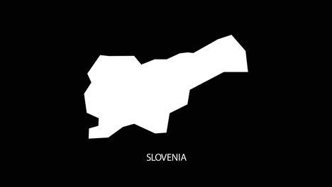 Digital-revealing-and-zooming-in-on-Slovenia-Country-Map-Alpha-video-with-Country-Name-revealing-background-|-Slovenia-country-Map-and-title-revealing-alpha-video-for-editing-template-conceptual