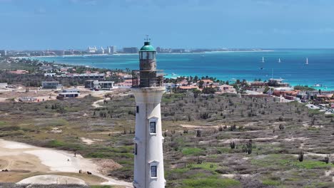 California-Lighthouse-At-Oranjestad-In-Caribbean-Netherlands-Aruba