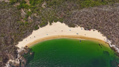 Hyperlapse-El-Organo-bay,-Huatulco-National-Park,-Oaxaca,-Mexico