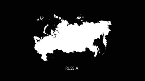 Digital-revealing-and-zooming-in-on-Russia-Country-Map-Alpha-video-with-Country-Name-revealing-background-|-Russia-country-Map-and-title-revealing-alpha-video-for-editing-template-conceptual