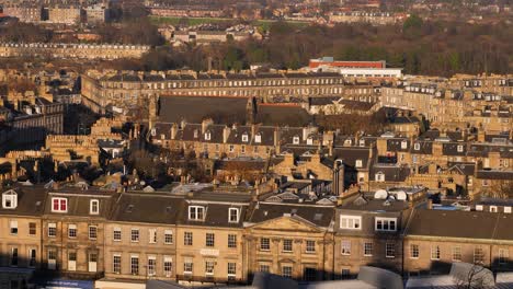 Totale-Erhöhte-Ansicht-Von-Mietshäusern-In-Edinburgh,-Schottland