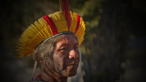 Close-up-view,-traditional-heritage-headwear-of-Indigenous-tribal-people