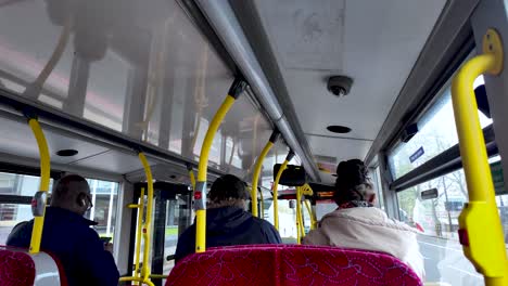 People-Riding-Local-Bus-In-Central-London---POV