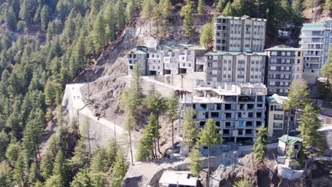 Hillside-apartments-in-Ayubia-National-Park,-Pakistan