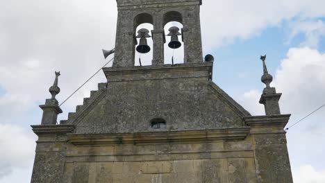 San-Salvador-de-Sas-Belltower-church-in-Sarreaus,-ourense-Spain