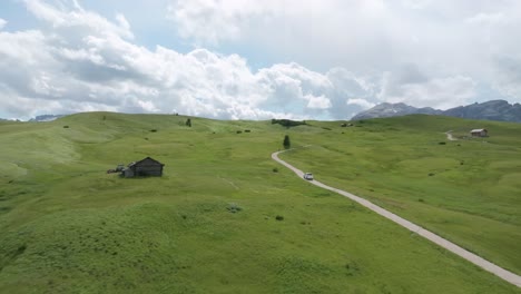 Aerial-reveal-shot-of-the-Marmolada-mountain-in-the-Italian-Dolomites