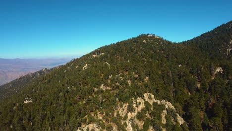 Mountain-Peak-Covered-With-Vegetation-Near-Hemet-In-Riverside-County,-California