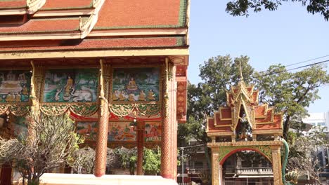 Templo-Antiguo-En-Vientiane,-La-Capital-De-Laos.