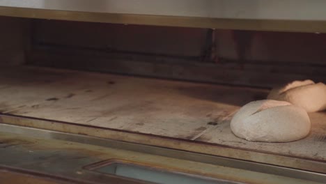 Person-placing-artisanal-bread-into-oven-of-an-industrial-bakery