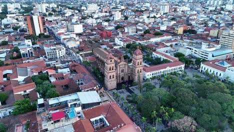 drone-shot-city-main-square-cathedral-travel-sky-Santa-Cruz-Bolivia