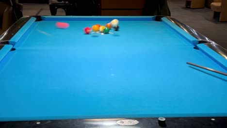 Breaking-balls-at-game-of-9-ball-in-billiard