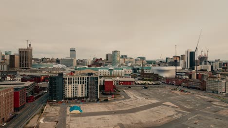 Aerial-shot-of-Birmingham,-UK