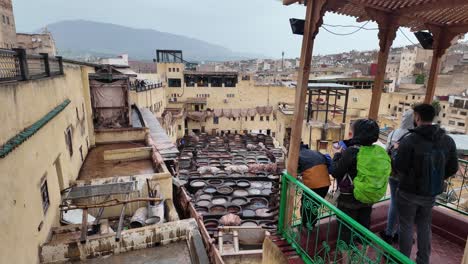 Fes-Fez-El-Bali-traditional-tannery-of-animal-skin-processing-in-Morocco