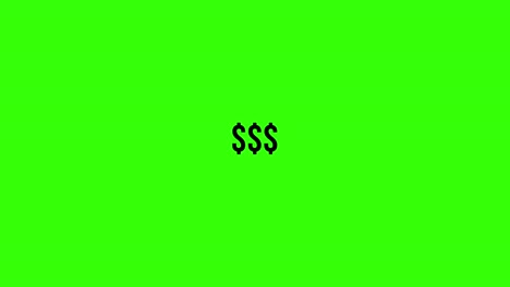 Black-dollar-symbols-animate-on-green-screen