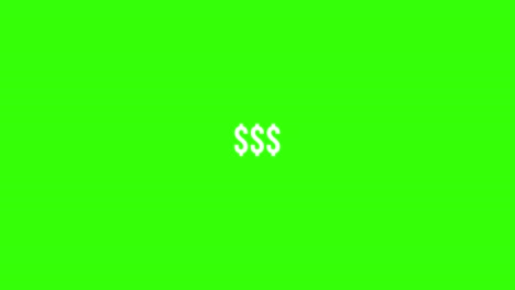 White-Dollar-symbols-animate-on-green-screen