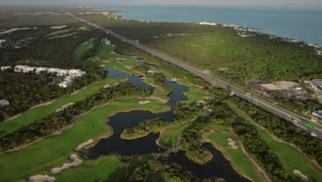 Aerial-view-of-Aktum-Country-Golf-Club-in-Tulum-Mexico