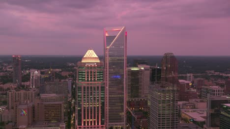 Aerial-View-of-Charlotte-North-Fintech-Skyline-Drone-Shot-in-4K