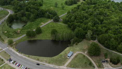 Luftaufnahme-Des-Patriot-Trail-Von-Shelby-Farms-In-Memphis,-Tennessee
