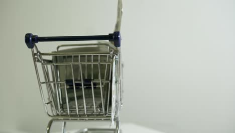 shopping-cart-with-usd-100-bills-note-on-white-background-e-commerce-sale-online-successful-marketing-strategy