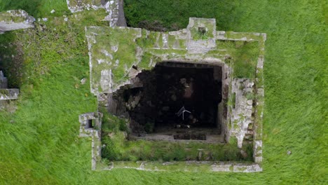 Srah-Castle-interior-with-tops-covered-in-grass-with-anthropologic-significance