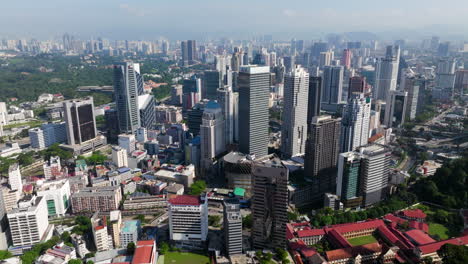 Una-Vista-Del-Horizonte-Moderno-En-El-Territorio-Federal-De-Kuala-Lumpur,-Capital-De-Malasia.