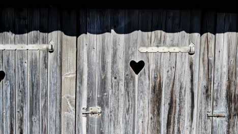 Wooden-Door-With-Heart-shaped-Hole