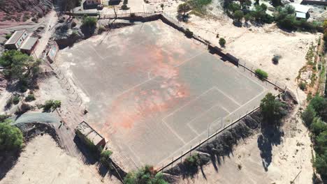 A-football-field-in-Purmamarca,-Argentina