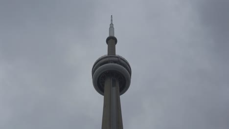 Isolated-Shot-Of-CN-Tower-Surrounded-By-Clouds