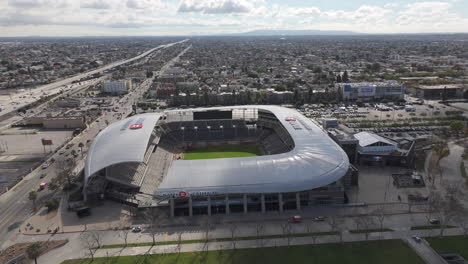 BMO-Stadium---Soccer-Stadium-In-Exposition-Park,-Los-Angeles,-California