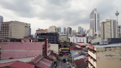 Petaling-Street-Drone-View-Descend-to-Street-Level