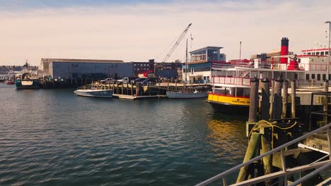 Portland,-Maine-working-harbor-showing-Casco-Bay-ferry-landing-dock