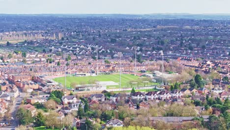 Leicestershire-County-Cricket-Club-filmed-from-above,-UK