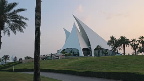 A-general-view-of-the-Dubai-Golf-Club,-which-first-opened-in-1993,-comprising-an-18-hole-par-71-championship-golf-course