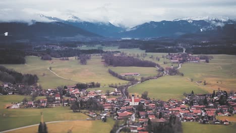 Una-Vista-Aérea-De-La-Baviera-Rural