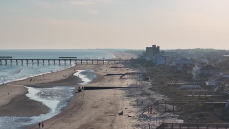 Beautiful-evening-drone-shot-of-Folly-Beach-Charleston-South-Carolina-2024