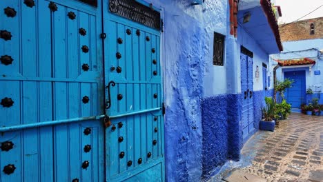 Chefchaouen-Blaue-Stadt-Medina-In-Marokko-Schöne-Touristische-Altstadt