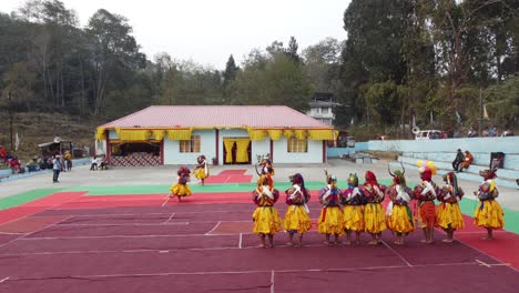 Dies-Ist-Ein-Traditionelles-Buddhistisches-Fest,-Das-Jedes-Jahr-Im-Pedong-Kloster-Stattfindet