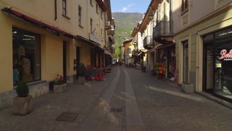 Susa-is-a-town-that-Offers-pleasant-Walking-through-the-centre-of-the-town-with-its-thin,-tight-streets,-orange-and-yellow-stone-houses