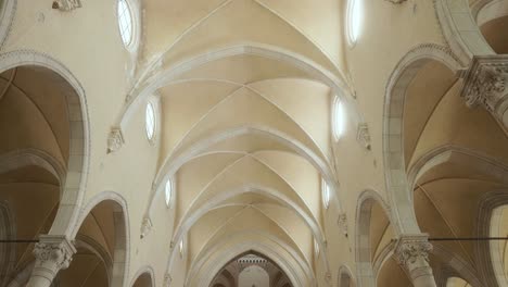 Ceiling-Of-Main-Nave-Of-Tempio-Ossario-In-Bassano-del-Grappa,-Veneto,-Italy